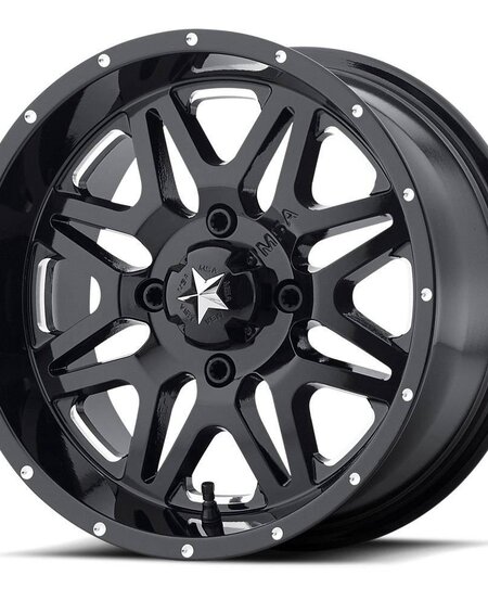 M26 Vibe - Gloss Black ~ Milled (14x7 / +0 / 4+3)