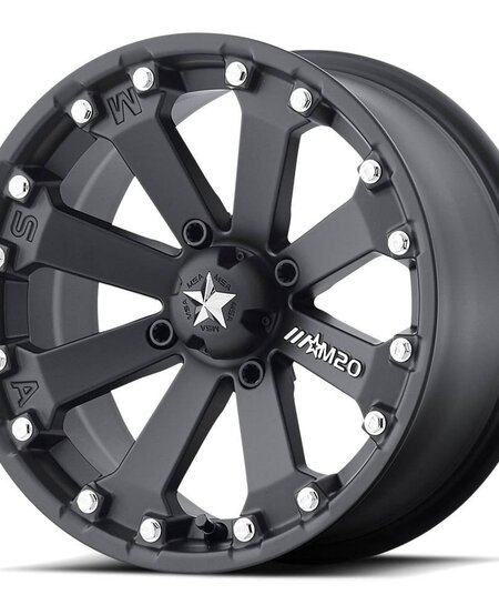 M20 Kore - Matte Black (14x7 / +0 / 4+3)