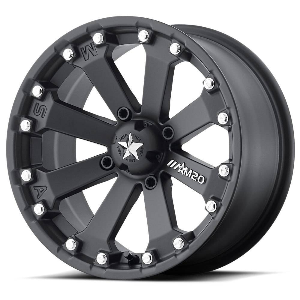 MSA M20 Kore - Matte Black (14x7 / +0 / 4+3)