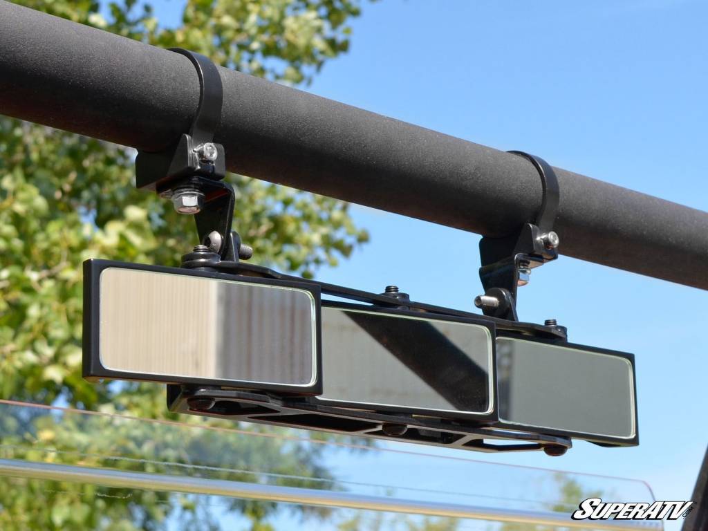 SuperATV 3 Panel Rear View Mirror with 1.75" Clamps