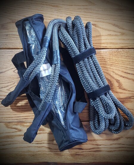 White Lightning - SxS Kinetic Recovery Rope - 1/2" x 30' (with bag)