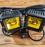 White Lightning White Lightning Offroad - 4" Dual Row Yellow - 40 Watt Cree - LED Scene Light Pod Kit  (2 Lights, Hanress, Mounts, and Switch)