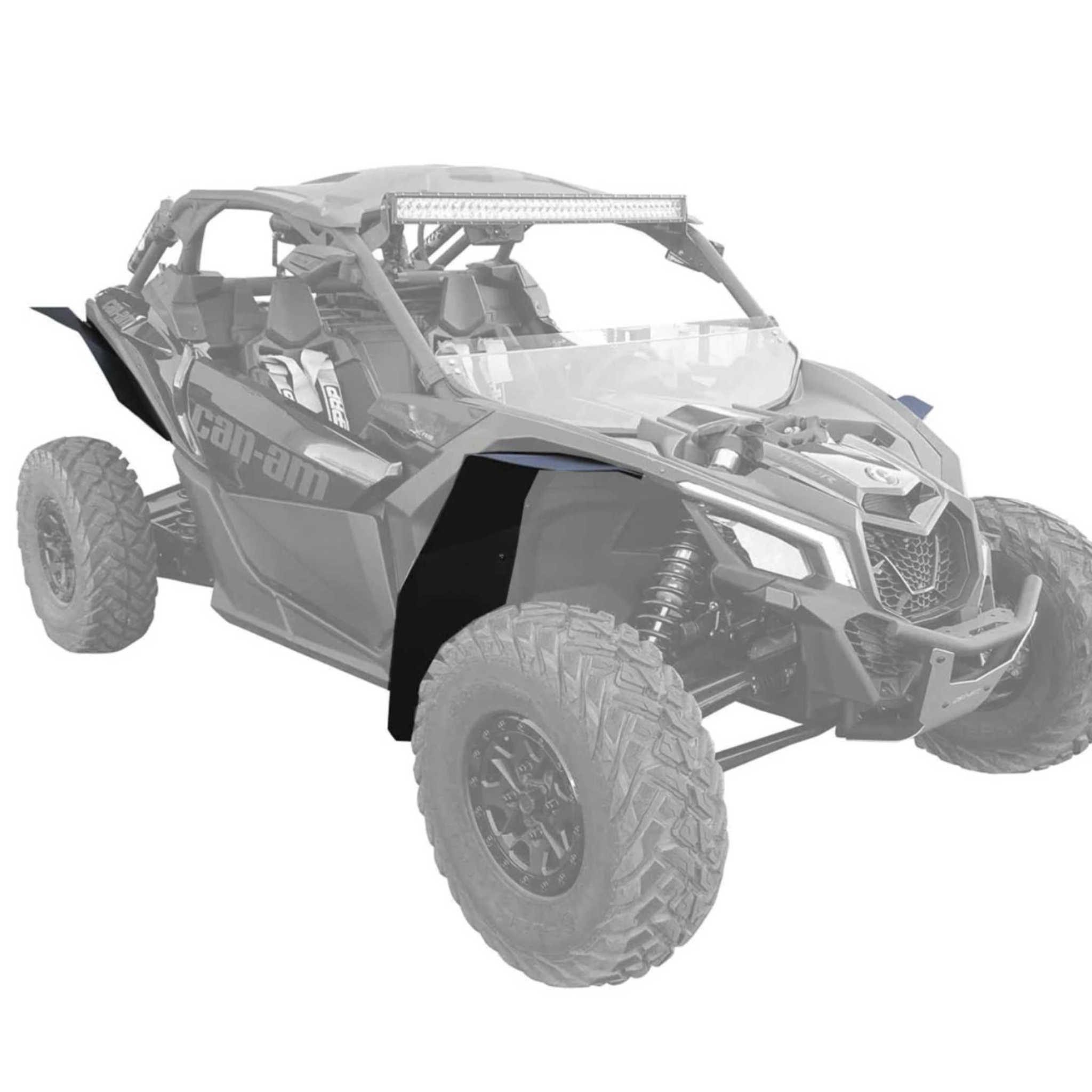 Mudbuster Mudbuster - 2017-2023 Can-Am Maverick X3 DS Stock Fender Flares (64" wide X3) - XL