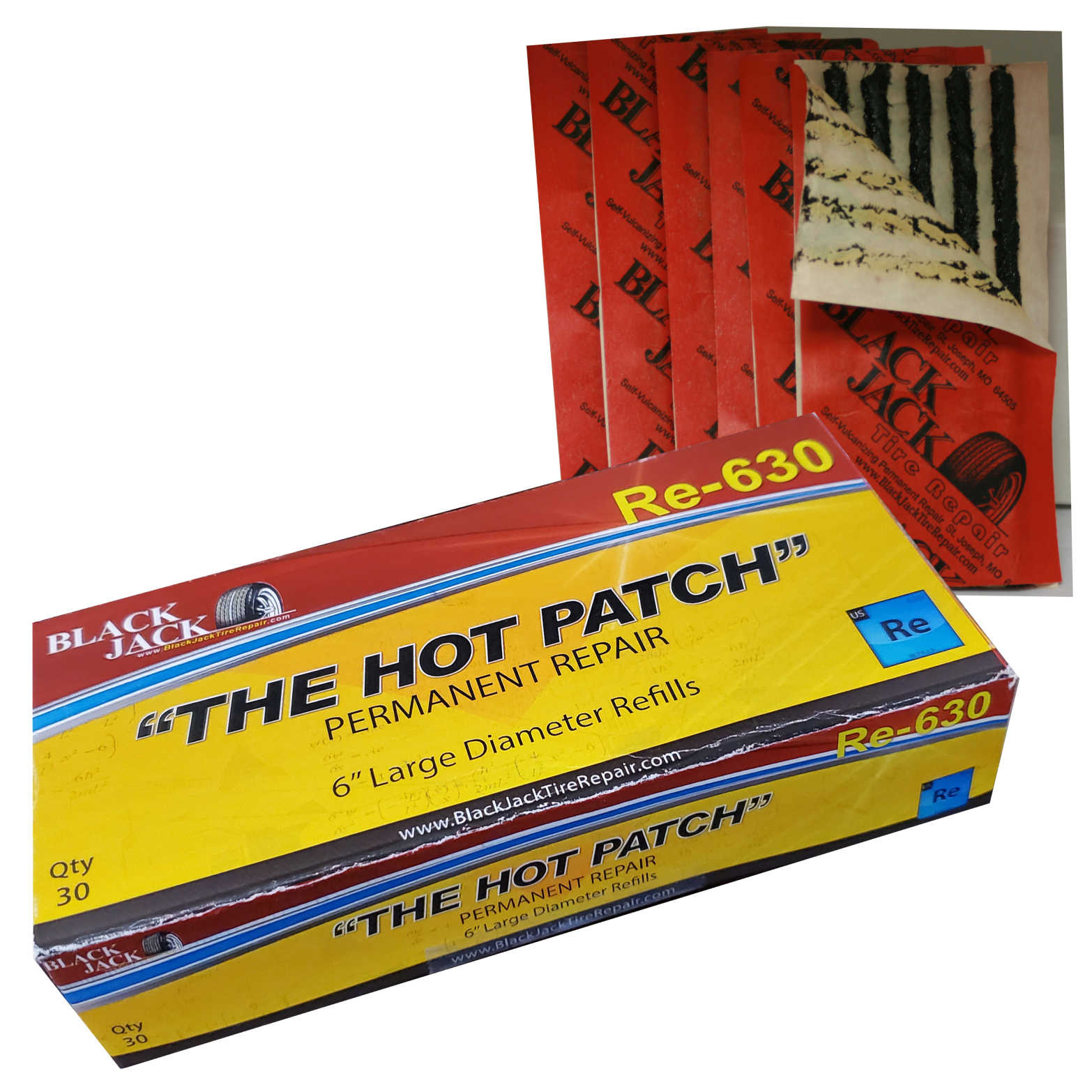 Blackjack - 6″ Large Diameter Refills Boxes of 45 (9 Packets)