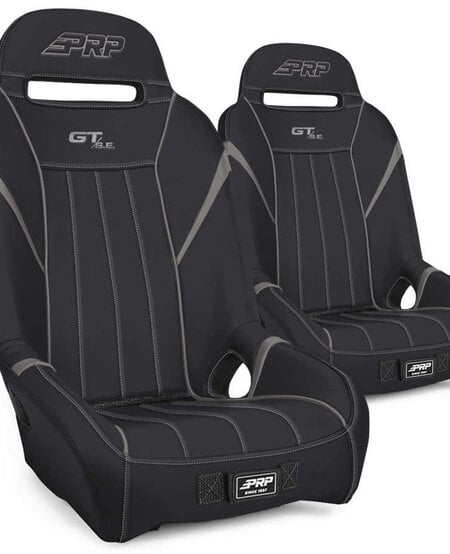 PRP SEATS  GT S.E. Pre-Designed - Black / Gray (2 Seats w/ Mounts)