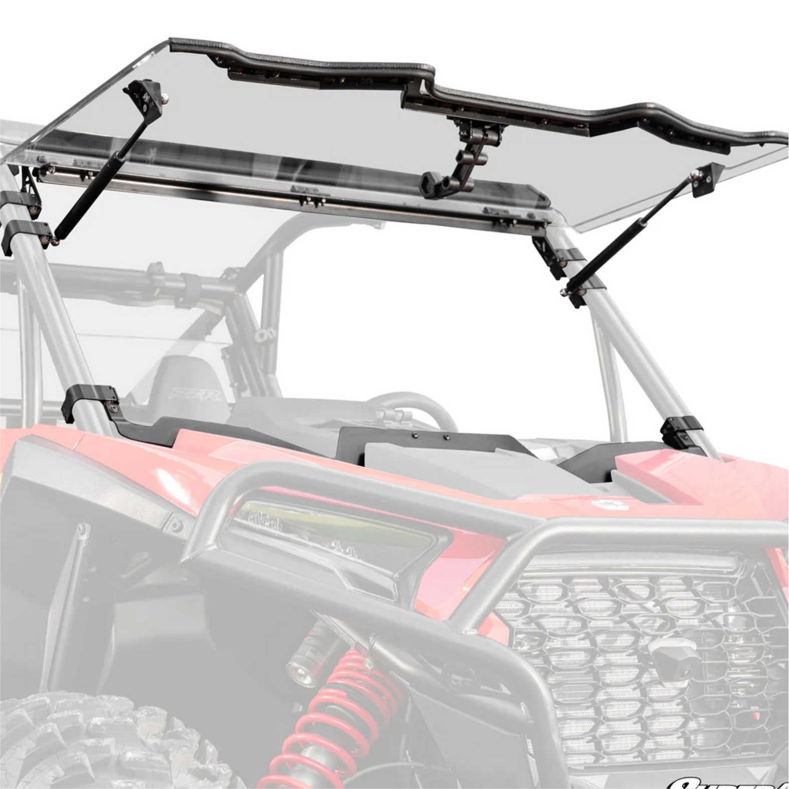 SuperATV SATV - Polaris RZR XP Scratch-Resistant Flip Windshield