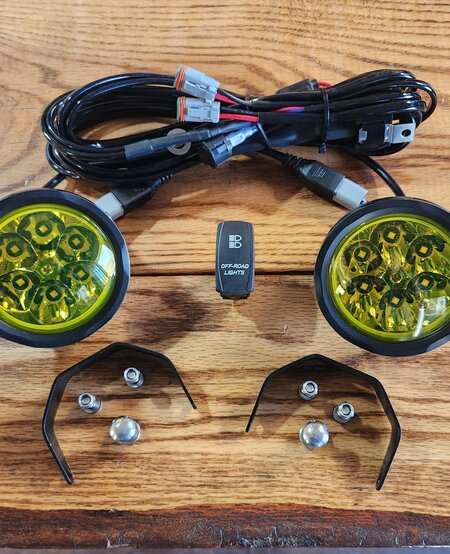 White Lightning Offroad - 4" Round  YELLOW LED Pod Light Kit (2 Lights, Switch, & Harness) White Lightning Offroad - 4" Round  YELLOW LED Pod Light Kit (2 Lights, Switch, & Harness)