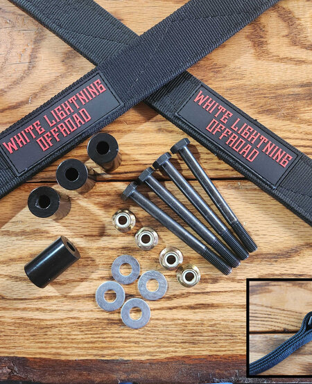 White Lightning Offroad - 4 Layer Limit Straps (Hardware Included)