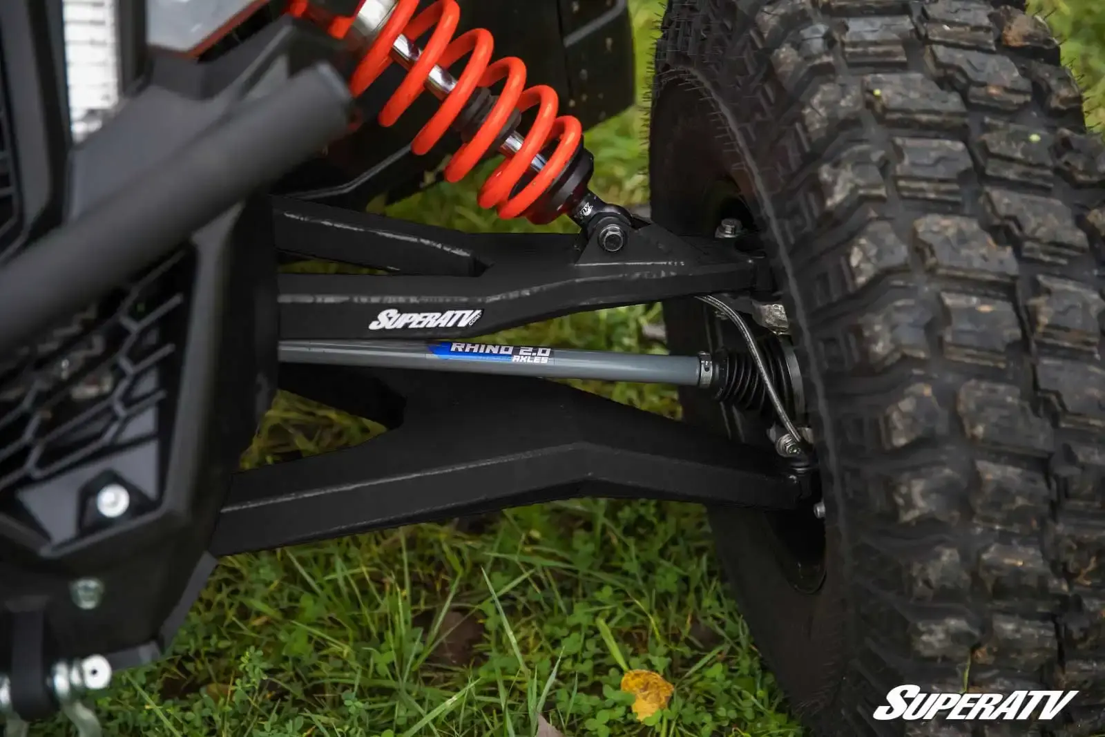 SuperATV SATV - Can-Am Maverick X3 High Clearance Boxed Front A-Arms W/ HD CM BALL JOINT