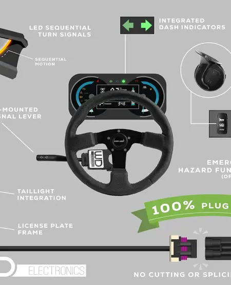 WD ELECTRONICS - RZR TURN SIGNAL KIT 4PIN