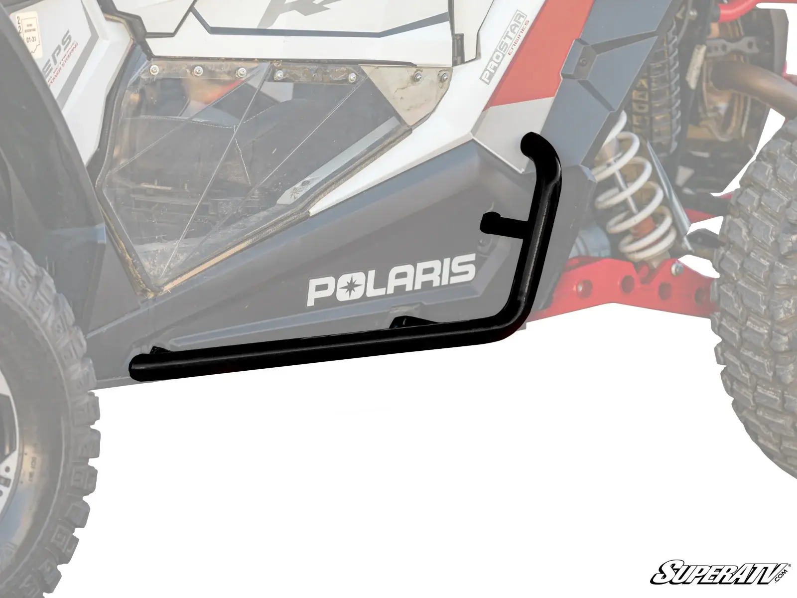 Polaris RZR Trail S 1000 Heavy-Duty Nerf Bars - BLACK