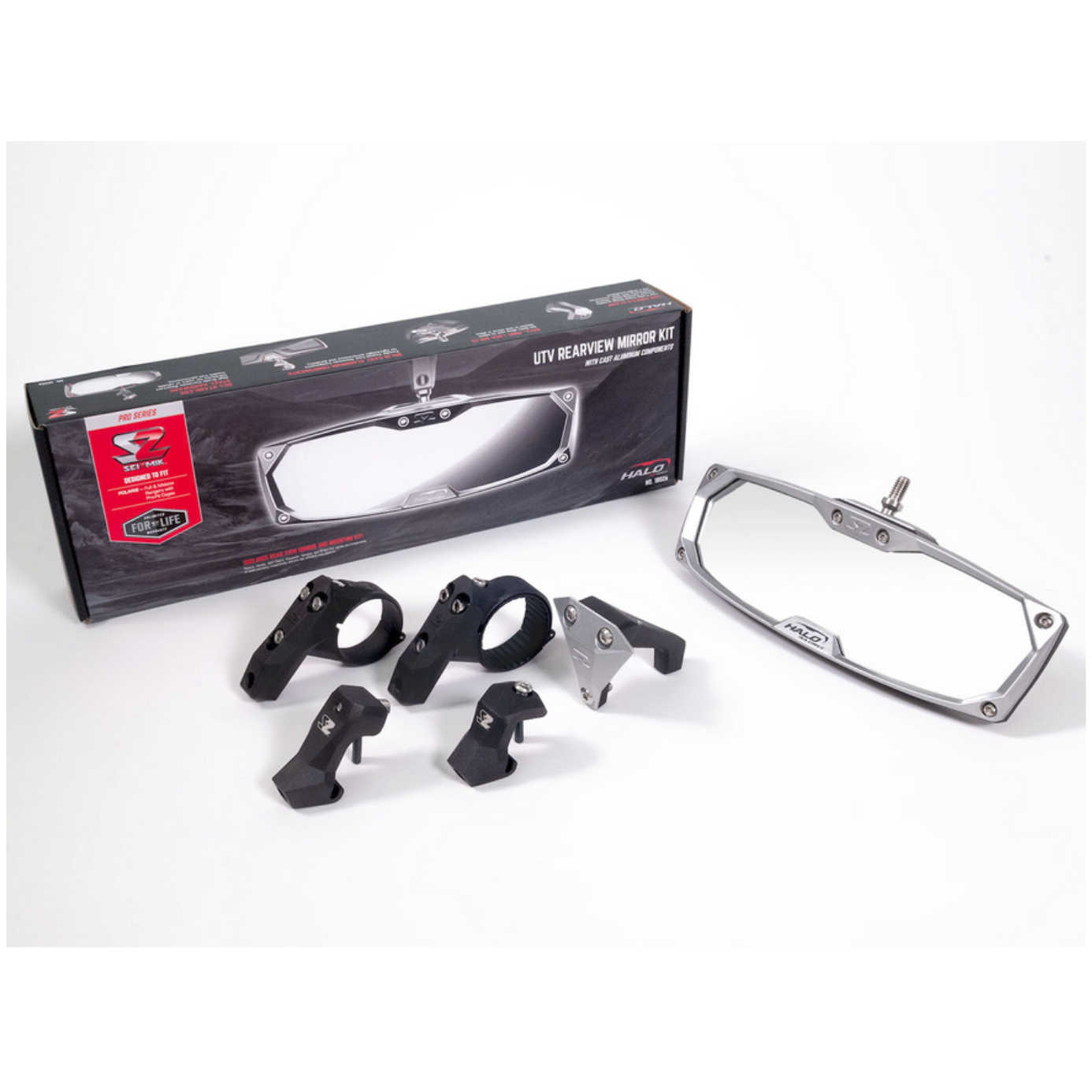 Seizmik Seizmik - Halo-RA CAST Rearview Mirror with Cast Aluminum Bezel