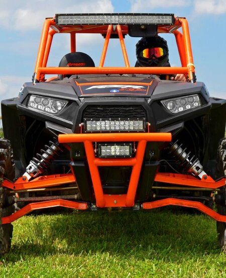 SATV - Polaris RZR 900/1000 Front Bumper - WHITE ALUMINIUM