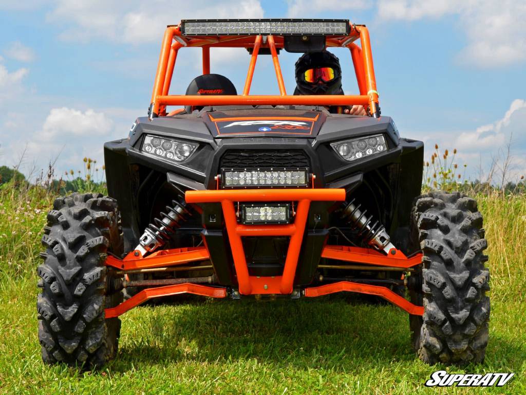 SuperATV SATV - Polaris RZR 900/1000 Front Bumper - WHITE ALUMINIUM