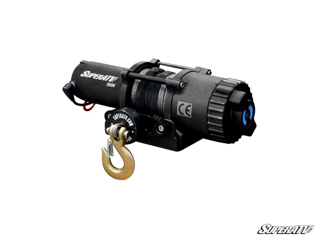 SuperATV SATV Black Ops - 3500 Lb. UTV/ATV Winch (With Wireless Remote & Synthetic Rope)