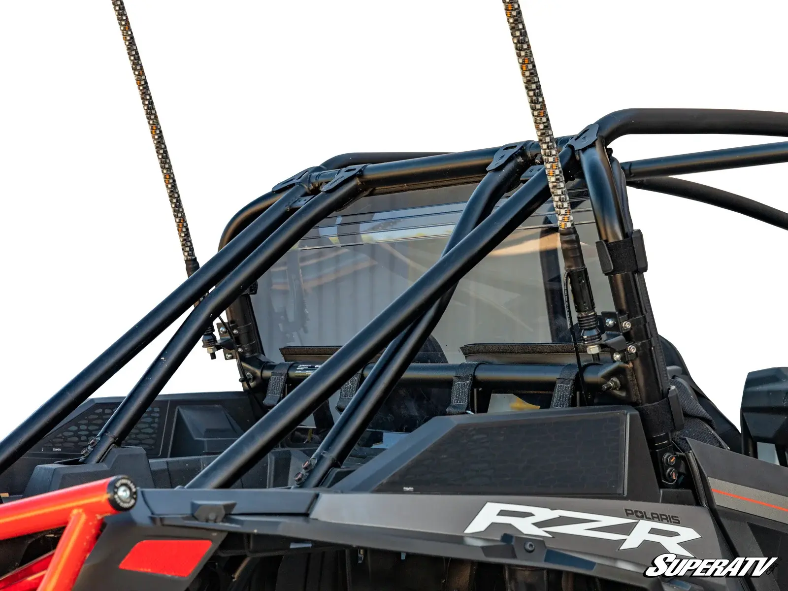 SuperATV SATV - Polaris Turbo S Full Rear Windshield - Clear