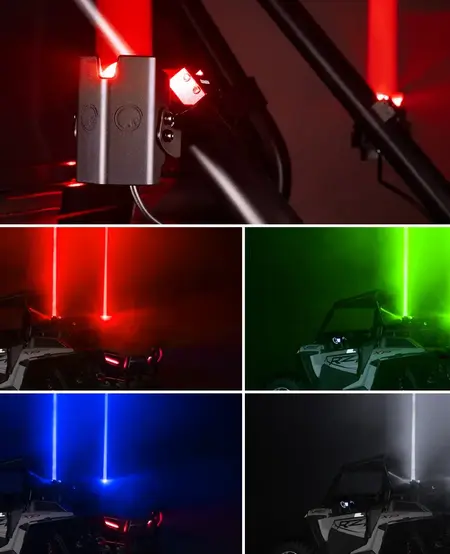 SATV- LED Laser Whip Lights