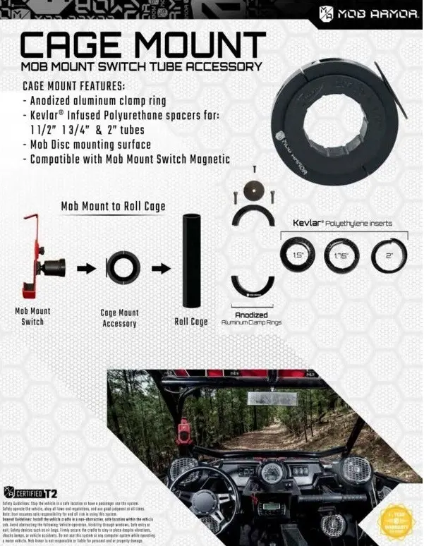 Mob Armor - Cage mount accessory 2pk (CLEARANCE)