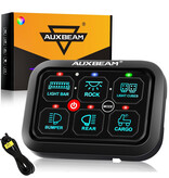 AUXBEAM - Single Series 6 PANEL Gang LED Switch Panel,Off Road Light Controller