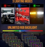 AUXBEAM AUXBEAM - RGB AR Series 8 PANEL Gang LED Switch Panel, Off Road Light Controller
