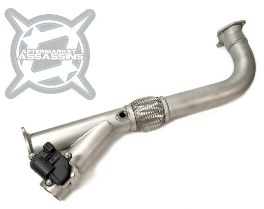 Aftermarket Assassins AFTERMARKET ASSASSINS - RZR Turbo 2.5" Electronic Side Dump Cutout Exhaust Head Pipe