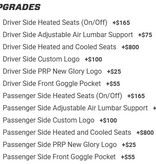 PRP Seats PRP SEATS - Contour UTV Suspension Seat (Pair with Mounts) (Custom)