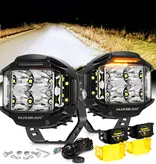 AUXBEAM AUXBEAM - V-MAX Series | 4" Spot Beam Side Shooter LED Round Pod Lights (PAIR)