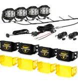 AUXBEAM AUXBEAM - V-MAX Series | 4" Spot Beam Side Shooter LED Round Pod Lights (PAIR)