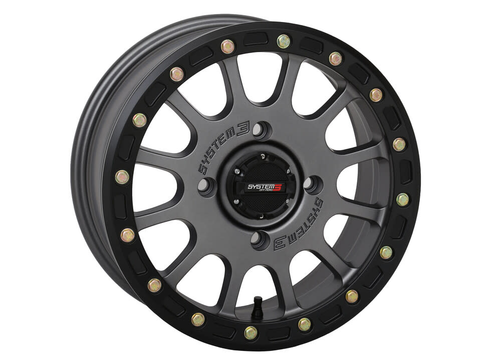 System 3 SYSTEM 3 - SB5 BL WHEEL 15X7 5+2 (+38MM) 4/137 MATTE GUNMETAL GREY
