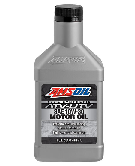 AMSOIL 10W-30 100% Synthetic ATV/UTV Motor Oil (1QT)