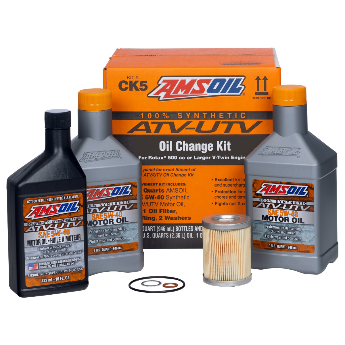 Amsoil Amsoil - Synthetic CanAm Maverick Motor Oil Kit  (CK5)