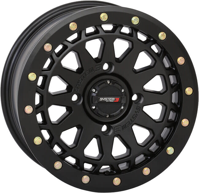 System 3 SYSTEM 3 SB6 BL WHEEL 15X7 4+3 (+10MM) 4/156 MATTE BLACK