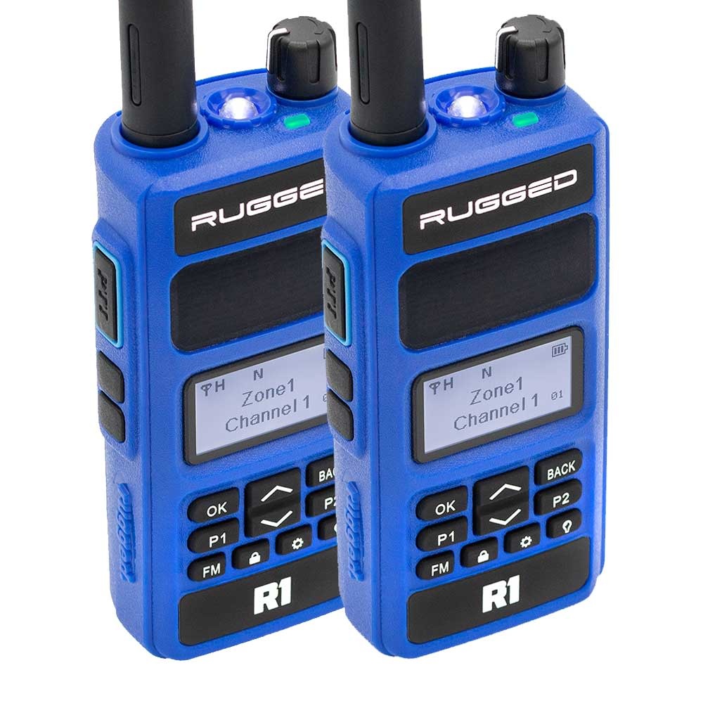 RUGGED RADIO RUGGED RADIO - 2 PACK - Rugged R1 - Business Band Two Way Handheld Radio - Digital and Analog