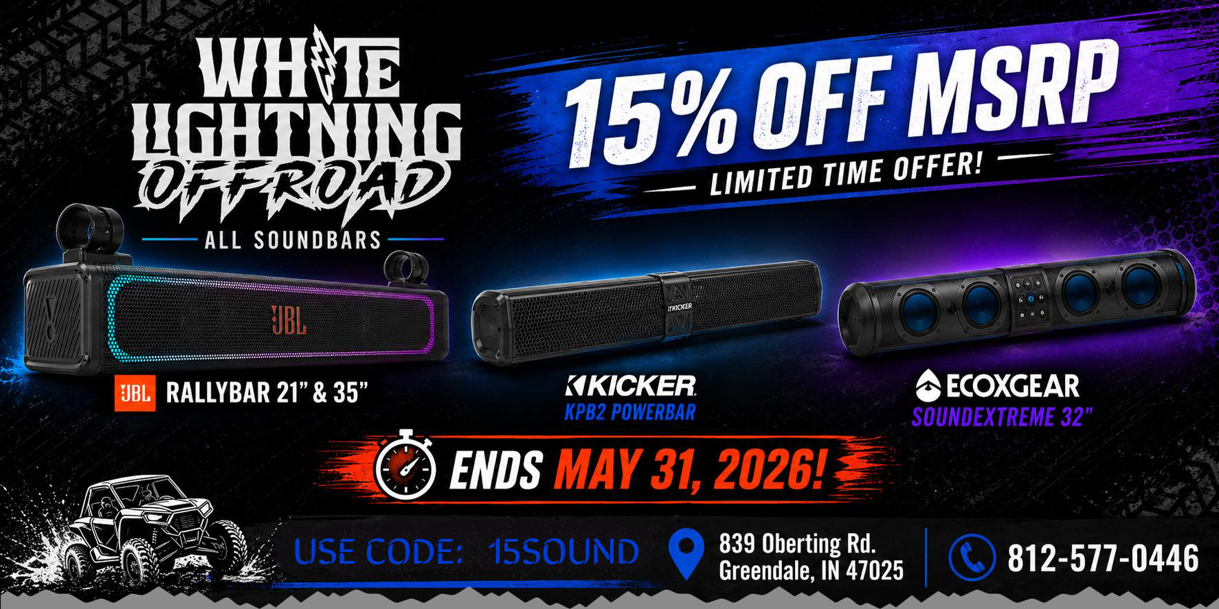 Soundbar sale 15% off