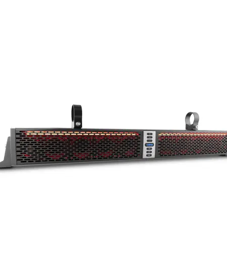DS18 - HYDRO SBAR35BT 35" Marine Water Resistant Amplified With Bluetooth Sound Bar Speaker System RGB LED Lights 10 Speakers 800 Watts