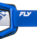 FLY FLY - RACING FOCUS GOGGLE BLUE/WHITE W/ CLEAR LENS