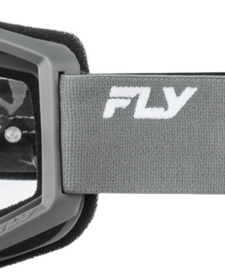 FLY - RACING FOCUS GOGGLE GREY/BLACK W/ CLEAR LENS