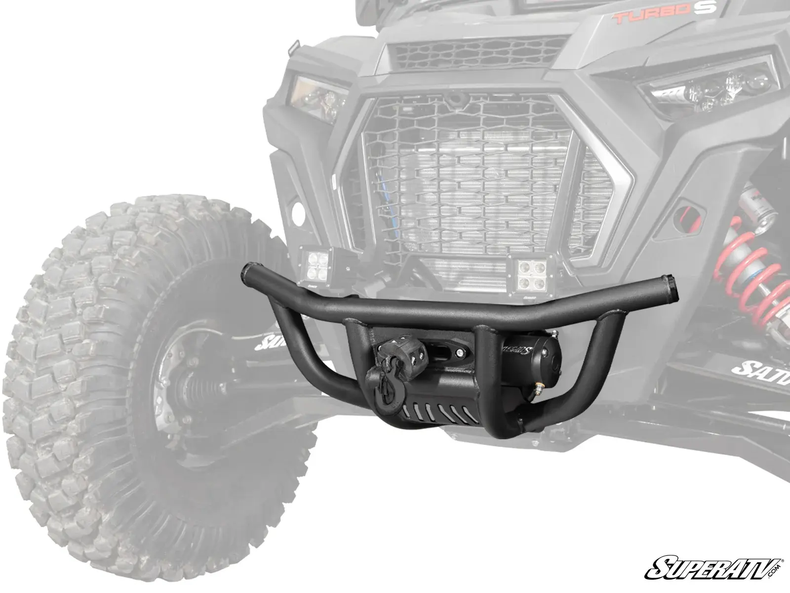 SuperATV SATV - Polaris RZR XP Turbo S Winch-Ready Front Bumper