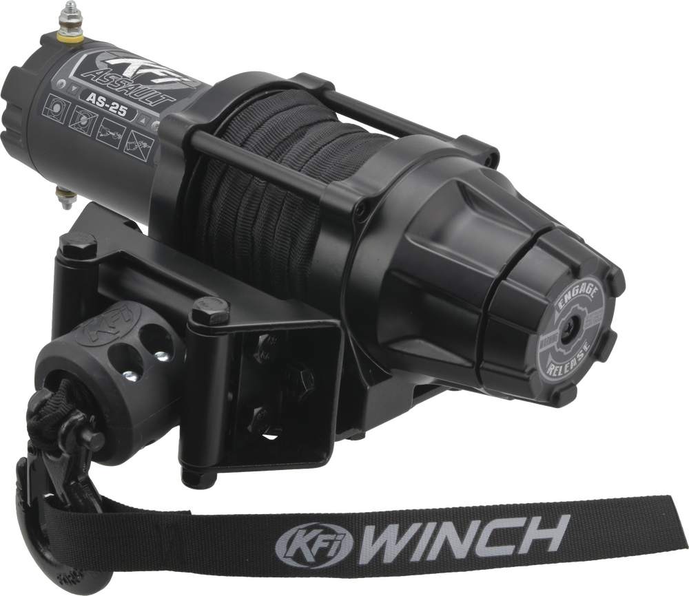 KFI KFI- AS-25 2500LBS SYNTHETIC ROPE WINCH