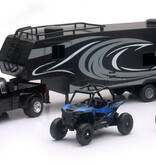 NEW-RAY REPLICA PICK UP TOY HAULER W/POLARIS VEHICLES SET