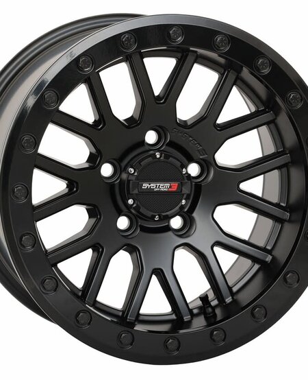 SYSTEM 3 - SB9 WHEEL 15X9 5+4 (+10MM) 5/4.5 MATTE BLACK