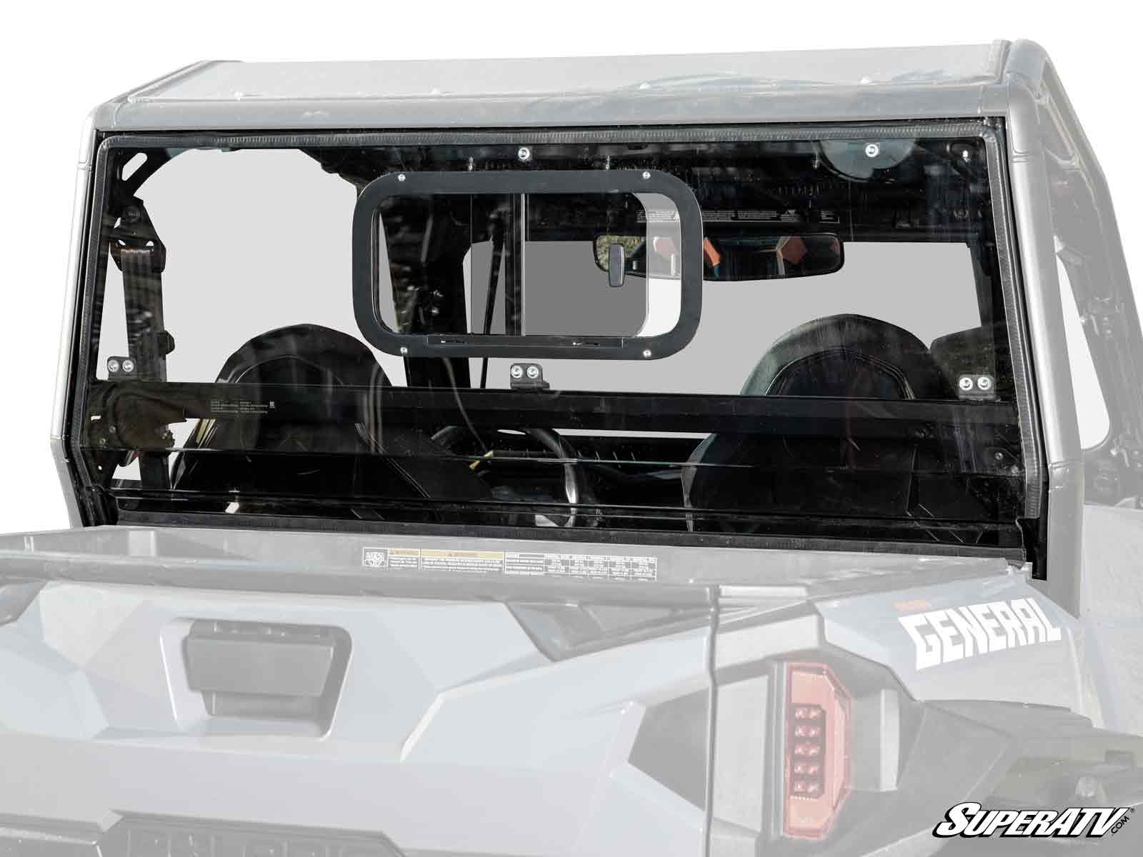 SuperATV SATV - Polaris 2020+ General XP 1000 Sliding Rear Windshield