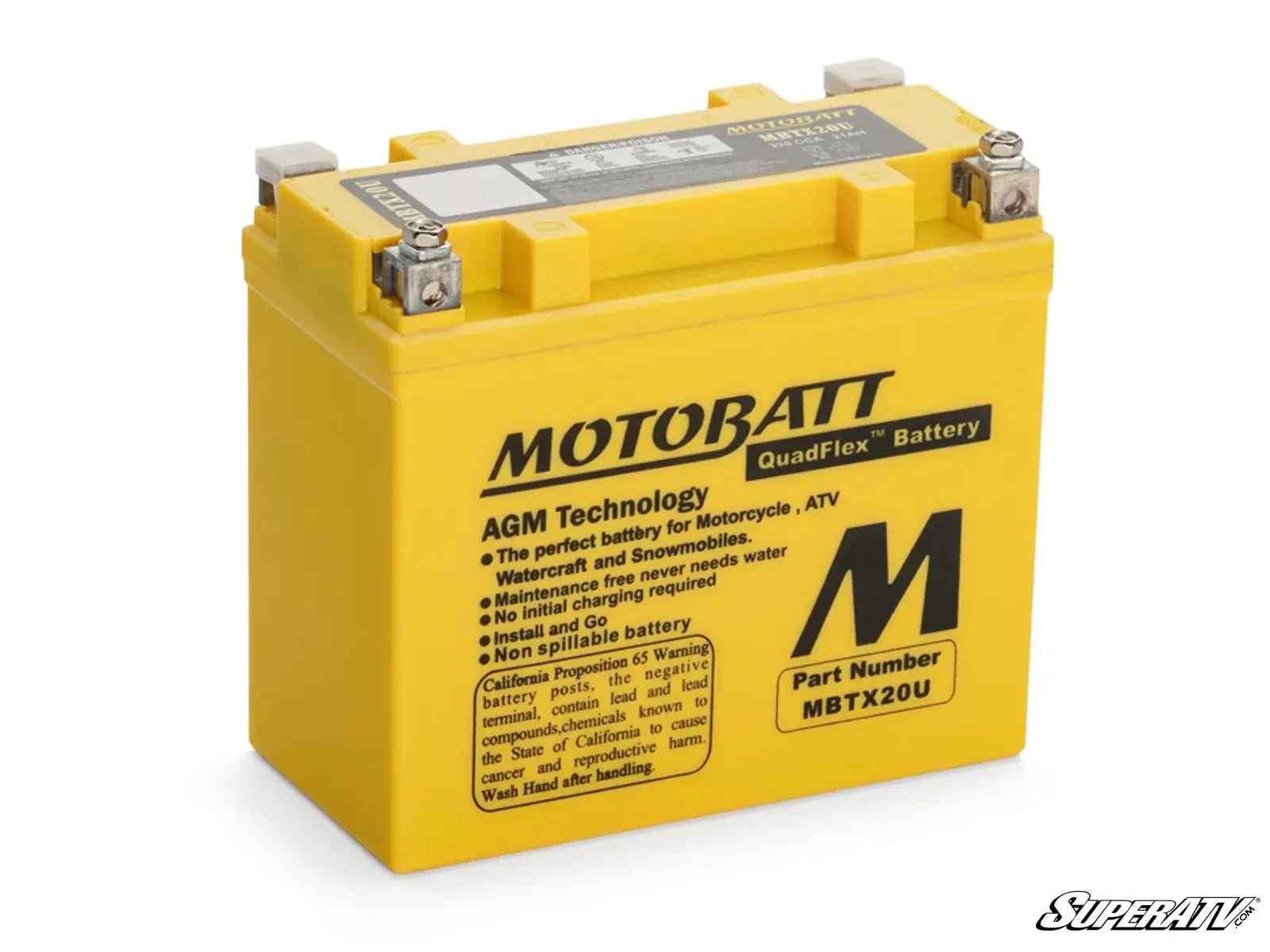 SuperATV MOTOBATT - Can-Am Maverick X3 Battery MBTX20U