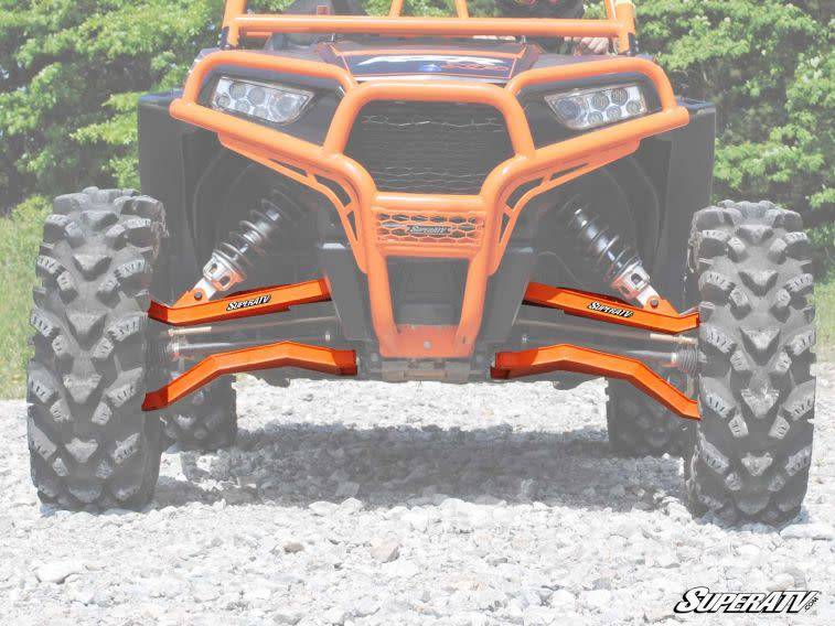 SuperATV - Polaris RZR 1000/Turbo Forward Offset AtlasPro Boxed A-Arms - Red