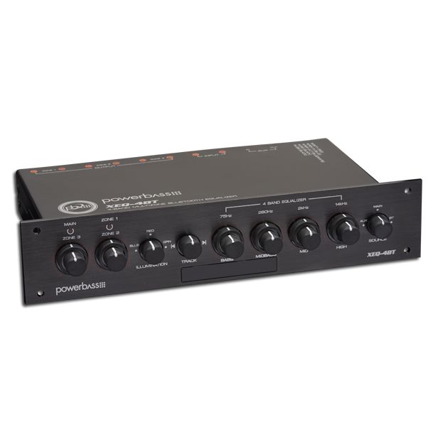 PowerBass XEQ-4BT - 4 Band Bluetooth Multi-Zone Powersport EQ