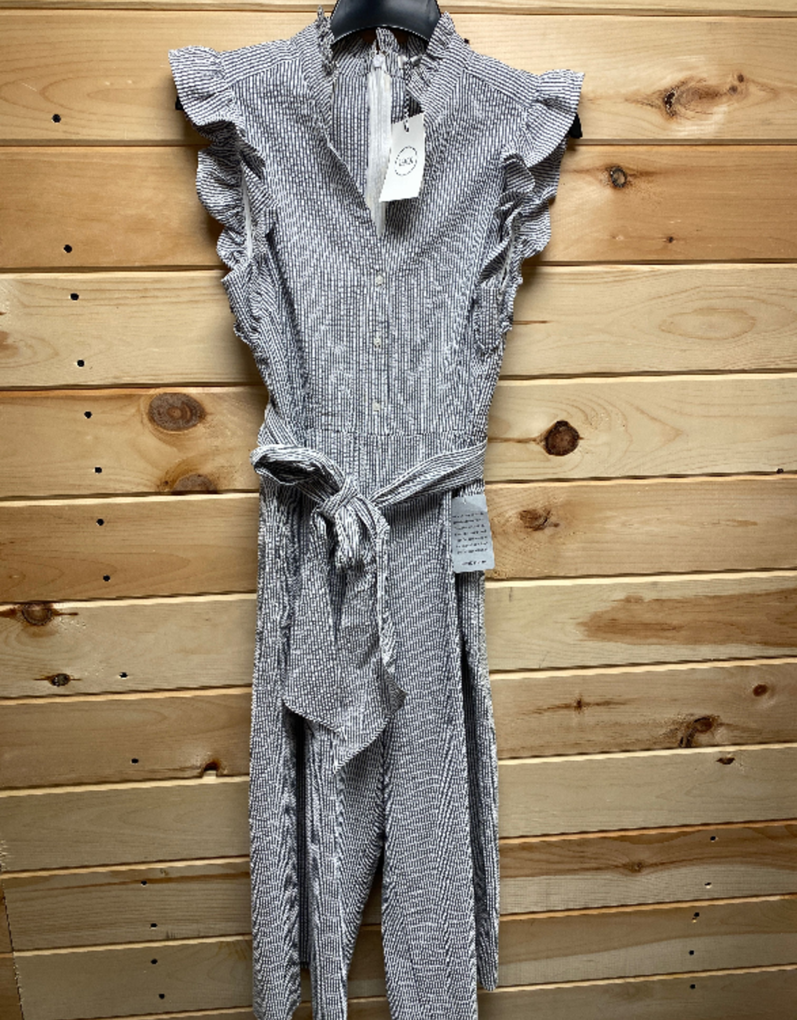 1901 ruffle sleeve jumpsuit