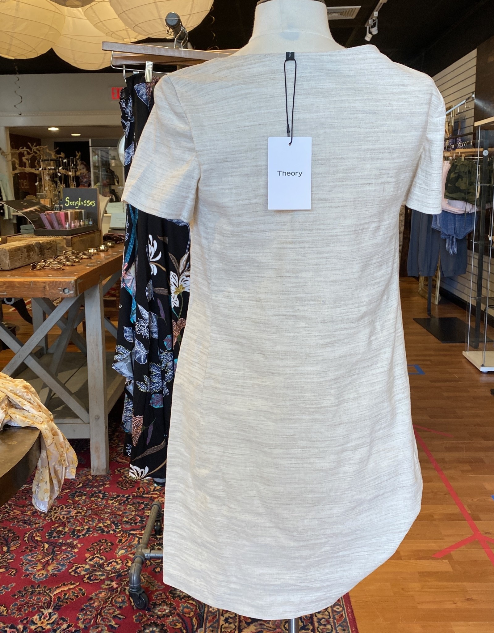theory panel shift dress