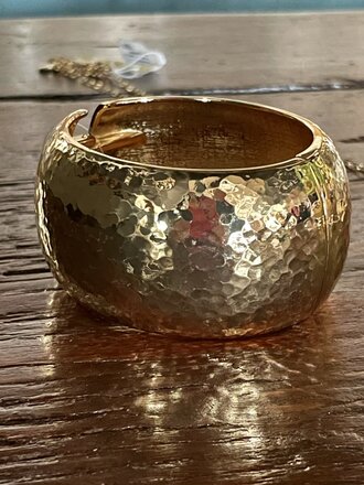 Blue Suede Jewels Metal Cuff Bracelet