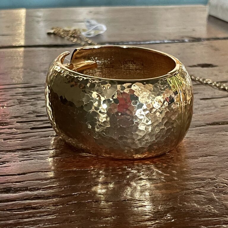 Blue Suede Jewels Metal Cuff Bracelet