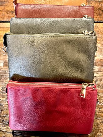 Blue Suede Convertible Bag